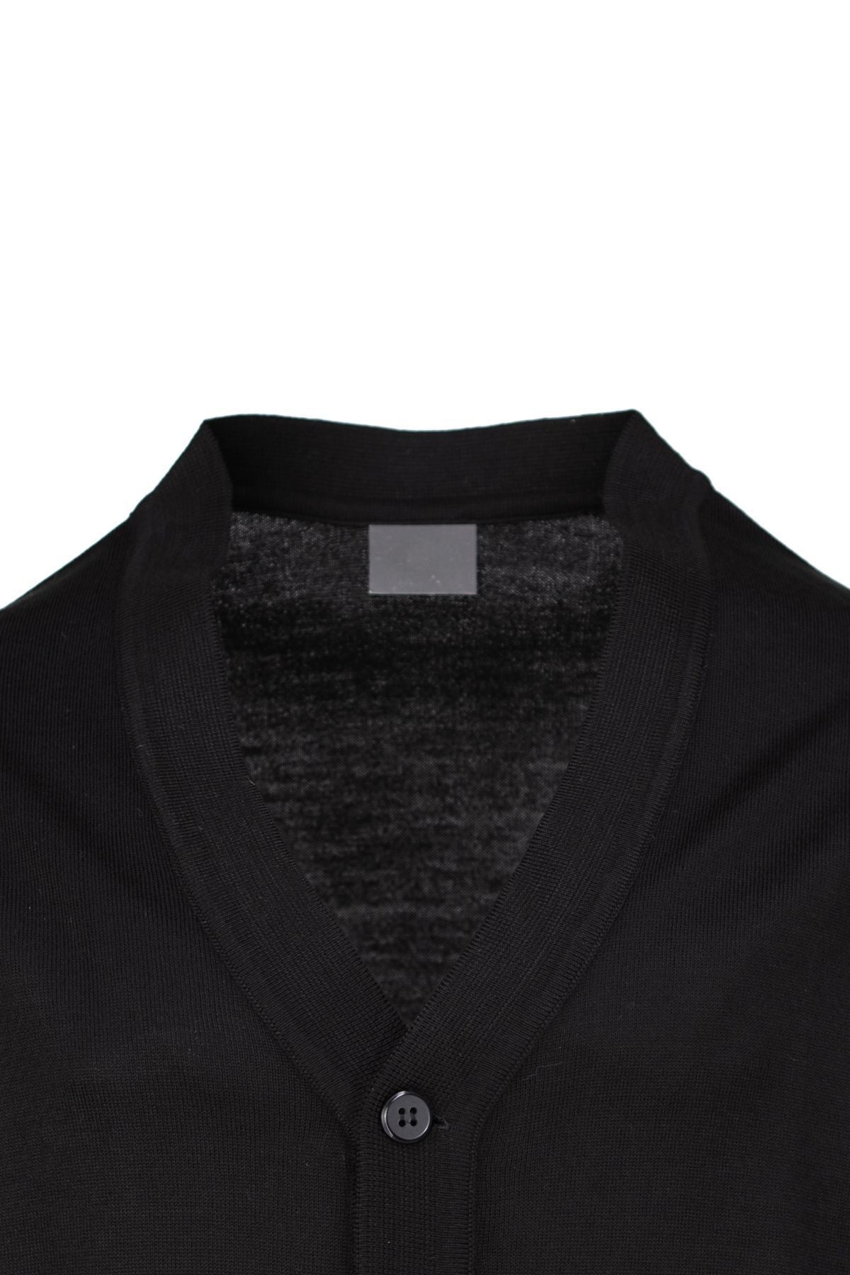 Erkek Mevsimlik Yünlü Örme Klasik Hırka V Yakalı Düğmeli Çift Cepli Rahat Kesim Tam Kalıp